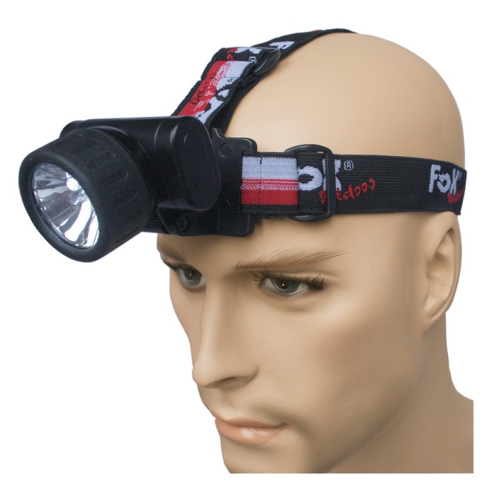 Fox outdoor head torch, headlamp, strong light and durable